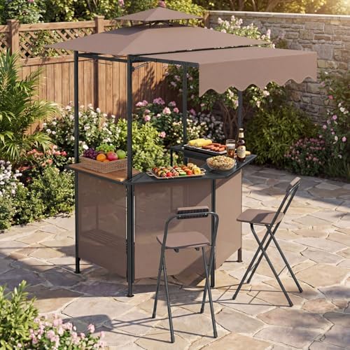 Tangkula 3 Piece Patio Bar Set - Image 2