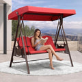 PURPLE LEAF Porch Swing 3-Seat by PURPLELEAF
