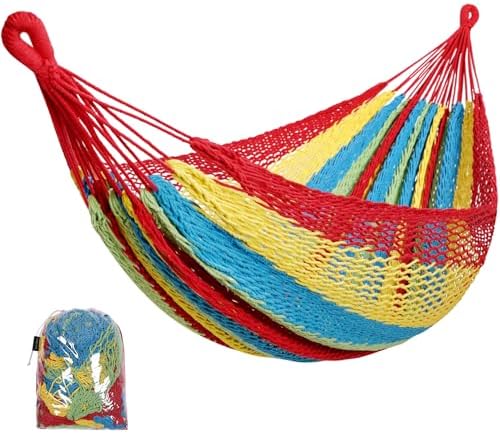 Handwoven Mayan Hammock, Portable Family Hammock by OutdoorLivingPicnicItems