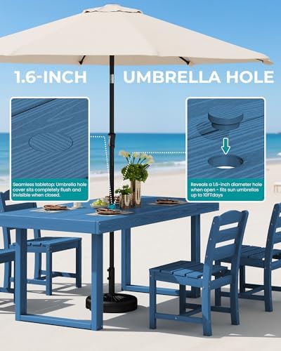 SERWALL HDPE Outdoor Dining Set - Image 5