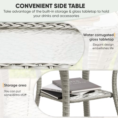 Belord Small Outdoor Side Table - Image 3