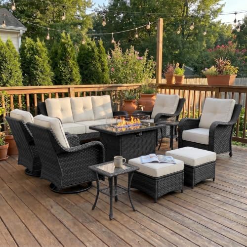 10 Piece Wicker Outdoor Furniture Set by LayinSun