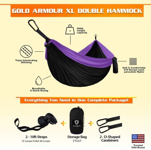 Gold Armour Camping Hammock - Image 2