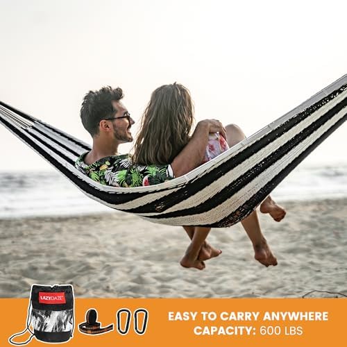 Lazy Daze XL Handwoven Mayan Hammock, 10.5FT Double Camping Hammocks - Image 5