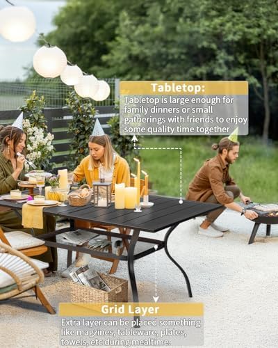 Outdoor Patio Table for 6 Person - Image 6