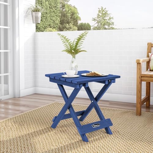 FUNBERRY Outdoor Folding Adirondack Side Table Set of 2, Patio End Table - Image 2