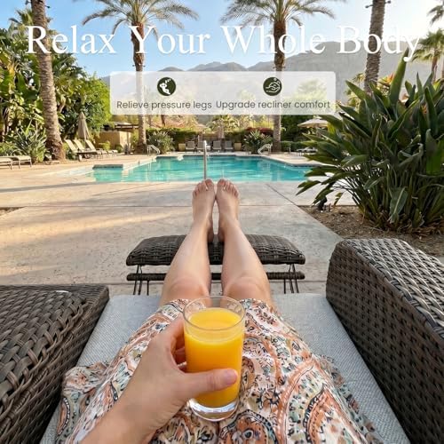 Oversized Wicker Outdoor Recliner Lovseat - Image 7