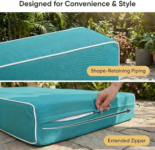Outdoor Twin Size Swing Cushion & Pillows Cover - Image 4