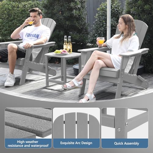 HDPE Outdoor Table, All Weather Adirondack Side Table - Image 3