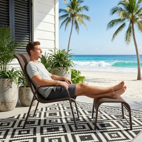 Outdoor Patio Ottoman Footstool - Image 2