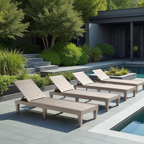 Nestl Lounge Chair Outdoor, Tanning Chair, Chaise Lounge Outdoor Set of 4 - Image 6