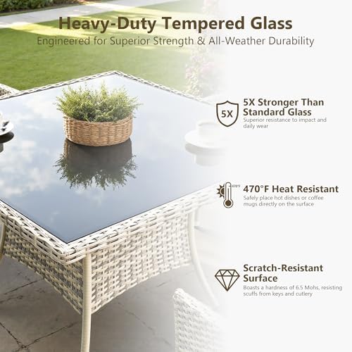 Outdoor Dining Set, 15-Piece Patio Furniture Set - Image 5