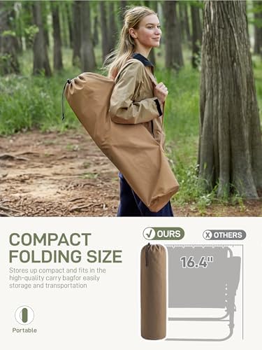 EVER ADVANCED Oversized Folding Rocking Camping Chair - Image 5