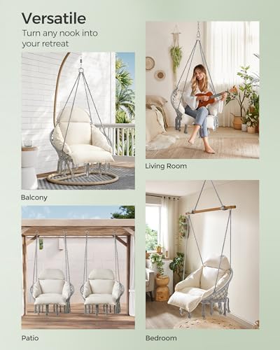 SONGMICS Hanging Chair, Boho Swing Chair - Image 7