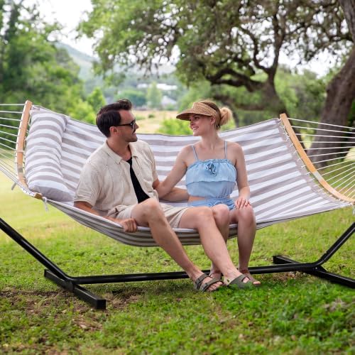 SUNCREAT Heavy Duty Standing Double Quilted Hammock - Image 2