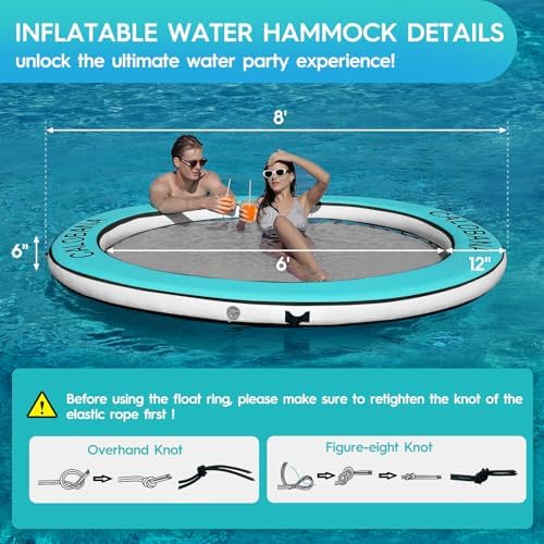 Water Hammock Inflatable Round Floating Ring - Image 3