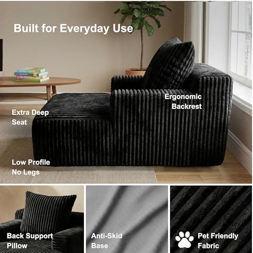 Chaise Lounge Chair, Boneless Sofa Bed - Image 6