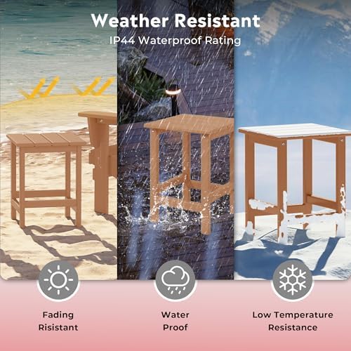 Square Outdoor Side Tables, Adirondack Patio Tables - Image 5
