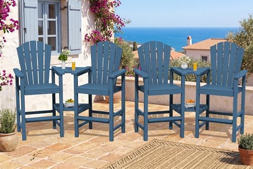 Tall Adirondack Chair Set of 4 by KINGYES