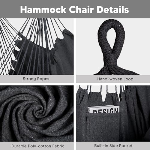 2-in-1 Convertible Backyard Fabric Hammock - Image 6