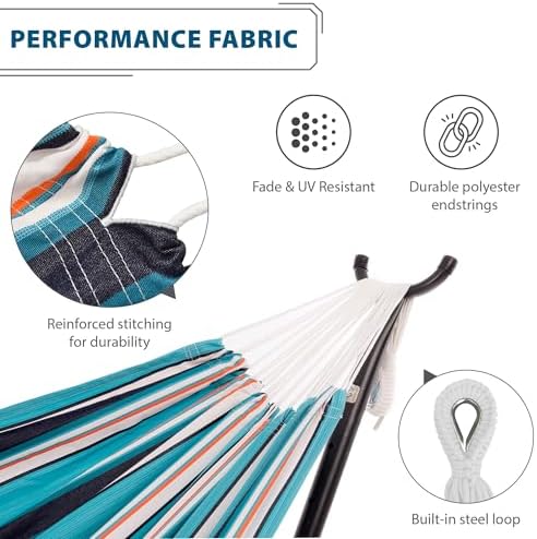 Vivere Double Sunbrella Hammock - 450 lb Weight Capacity - Image 4