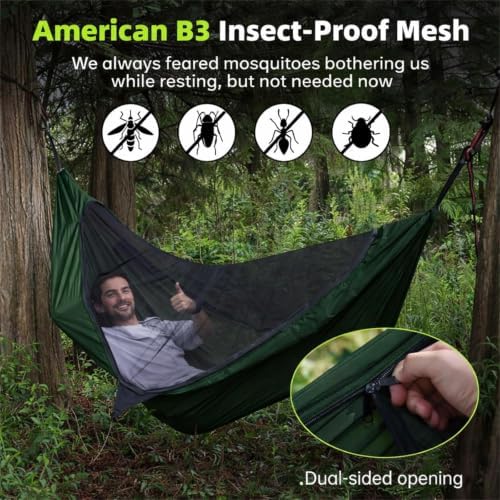 Camping Hammock with Mosquito Net - Image 2