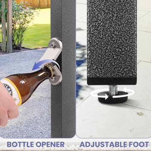 Murago Outdoor Bar Table, Bar Height Outdoor Pub Table, 39 inch Long - Image 5