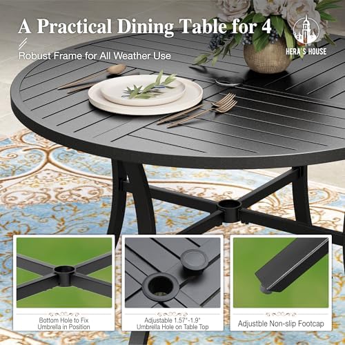 5pc Patio Dining Set for 4 - Image 3
