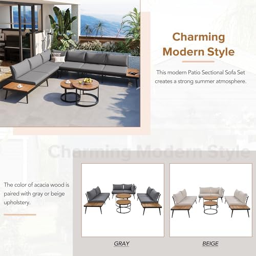 Modern Outdoor Sectional Sofa Set - Image 7