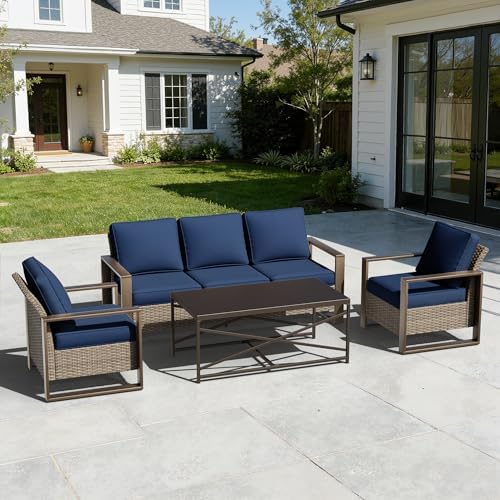 4 Pieces Patio Furniture Set by Meetleisure-LeisureLiving