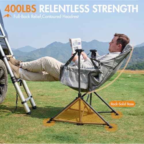 Portal Hammock Camping Chair, Adjustable Recline Backrest - Image 4