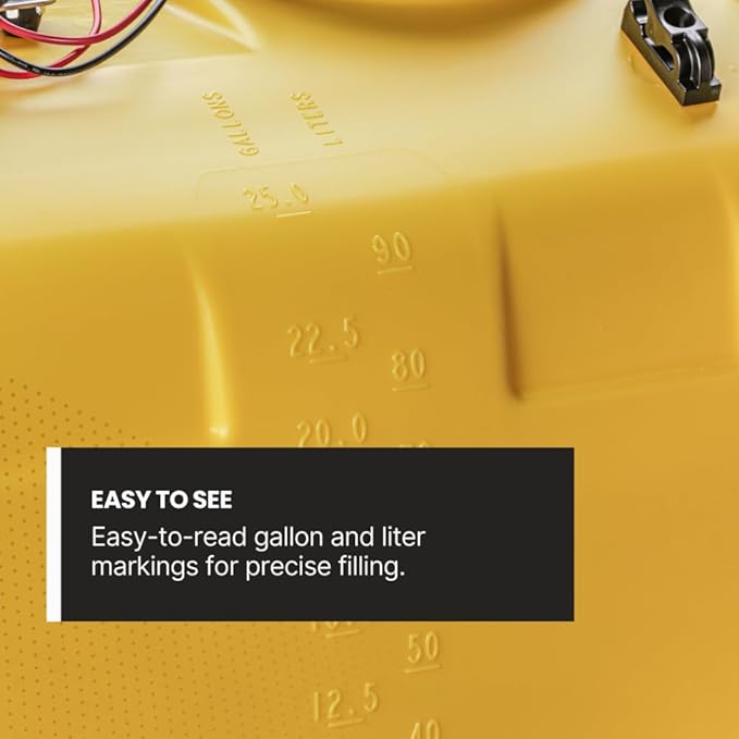 25 Gallon Bronze Spot Sprayer – 1.2 GPM High-Flo 12V Pump, EcoGun with Adjustable Nozzle, 15’ Hose – ATV/UTV Lawn & Garden Sprayer for Weed & Pest Control