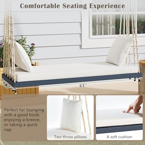 LUMISOL Outdoor Porch Swing - Image 4