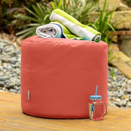 Jaxx Spring Indoor/Outdoor Bean Bag Pouf Ottoman - Image 2