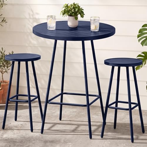 Best Choice Products 3-Piece Patio Dining Set, Bar Height, Outdoor Bistro Set by BestChoiceProducts
