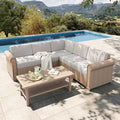 6-Piece Wicker Patio Furniture Set by HERASHOUSE