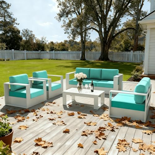 2 Piece Oversized Aluminum Patio Outdoor Furniture Set - Image 6