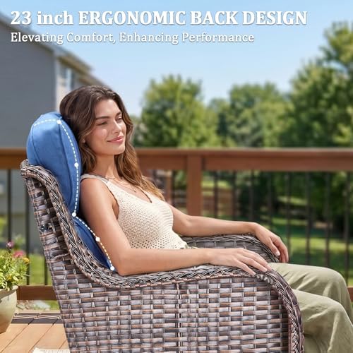 Luxury Swivel Rocker Chairs Set - Image 3