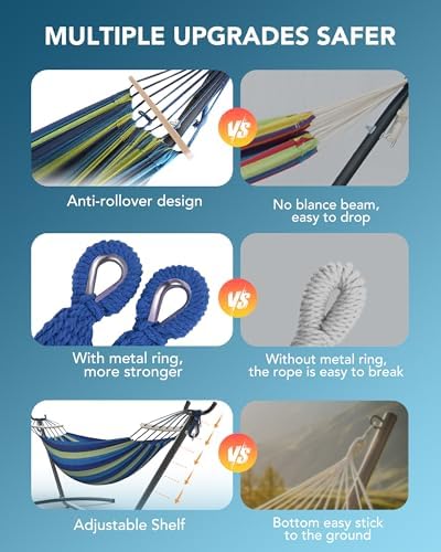 Everyfun Double Hammock with Stand - Image 4