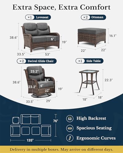 6-Piece Luxury Patio Furniture Set - Image 2
