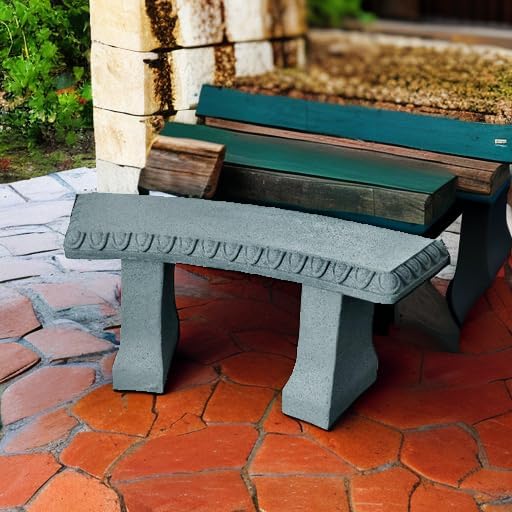 EMSCO Group Garden Bench Statue Resin Construction - Image 6