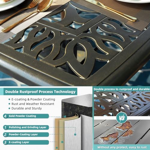 9-Piece Outdoor Patio Dining Set - Image 3