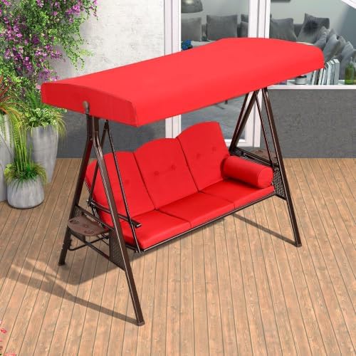 PURPLE LEAF Porch Swing 3-Seat - Image 2