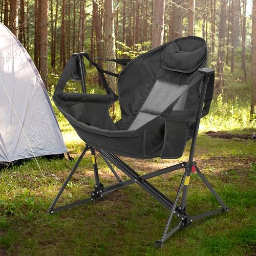Hammock Camping Chair, Foldable Portable Rocking Chairs - Image 2