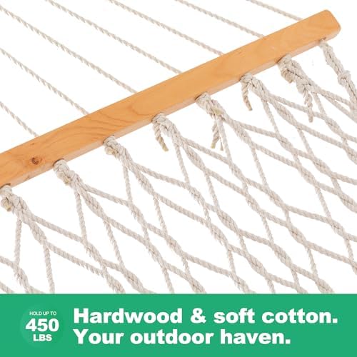 GAFETE Rope Hammock for Outside 2 Person - Image 4