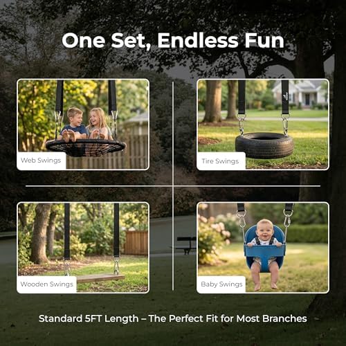 MalloMe Tree Swing Straps & Hammock Straps - Image 5