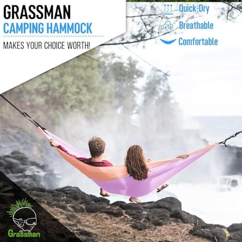 Grassman Camping Hammock Double & Single Portable Hammock - Image 5