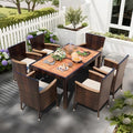Shintenchi 7 PCS Wicker Patio Dining Set by Shintenchi%7CFurnitureMadeforRealLife