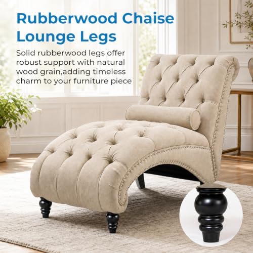 Tufted Chaise Lounge Chair Indoor - Image 5