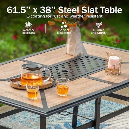 PHI VILLA 7 Pieces Outdoor Dining Set - Image 5